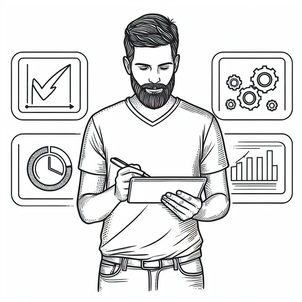 OIG2 Image of Mark gathering e-commerce data and marketing strategies
